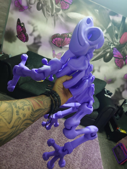 3d printed giant skeleton flexi frog. 2kg. 2.5ft across !