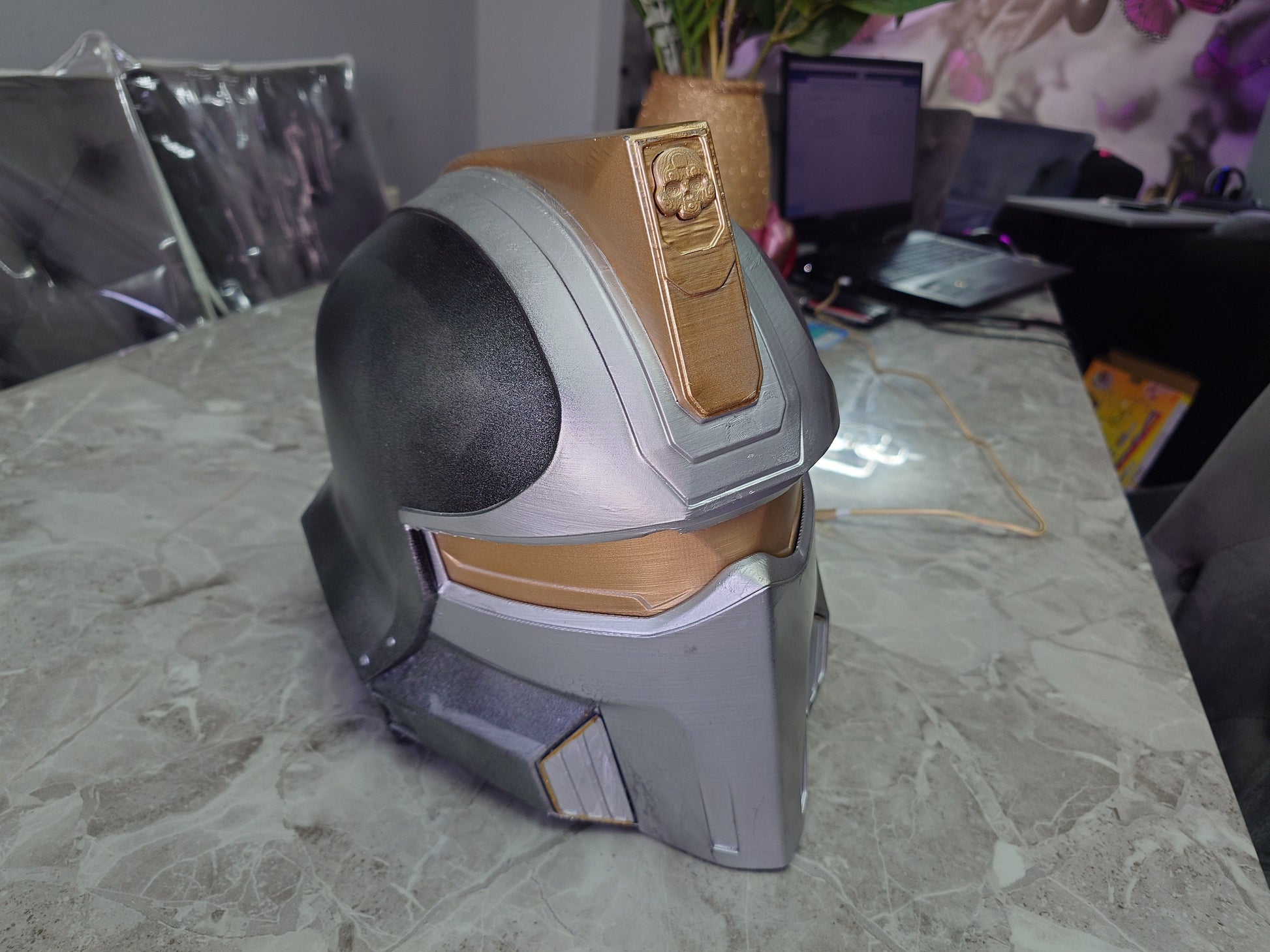 Helldivers 2 hero of the federation fully wearable helmet